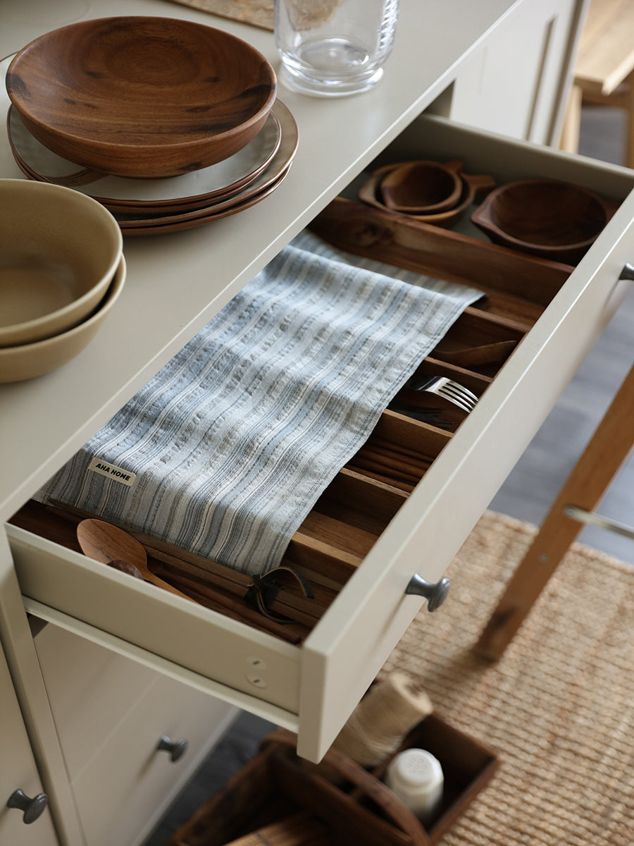 Striped soft placemat, dustproof cloth