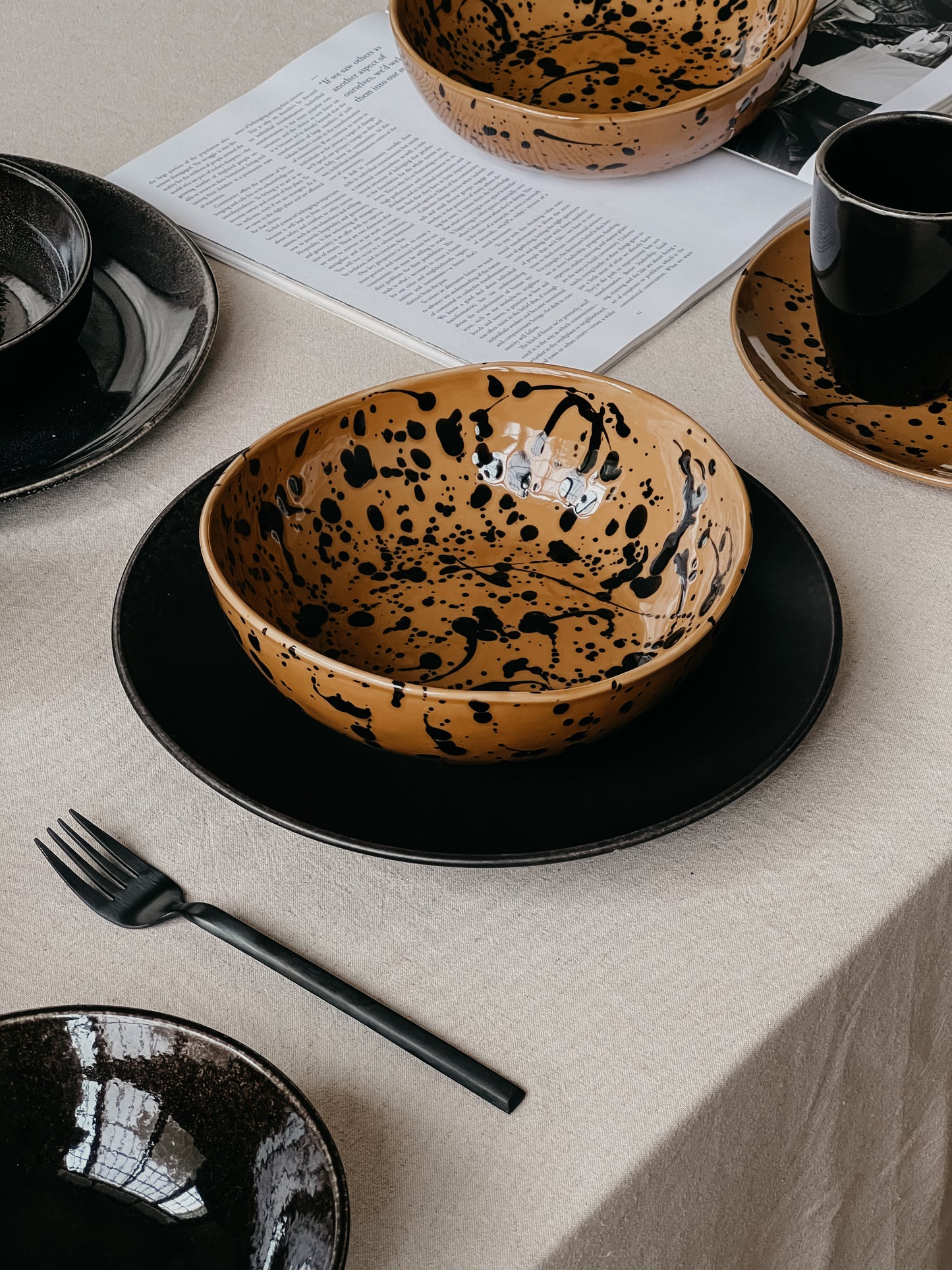 Splashed Ink Cereal Bowl