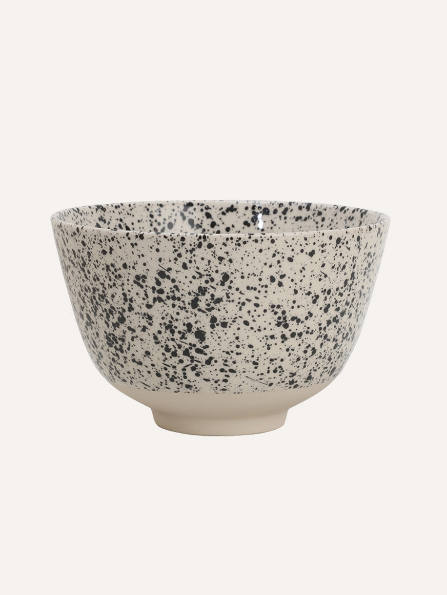 Ink-Splashed Ramen Bowl and Rice Bowl