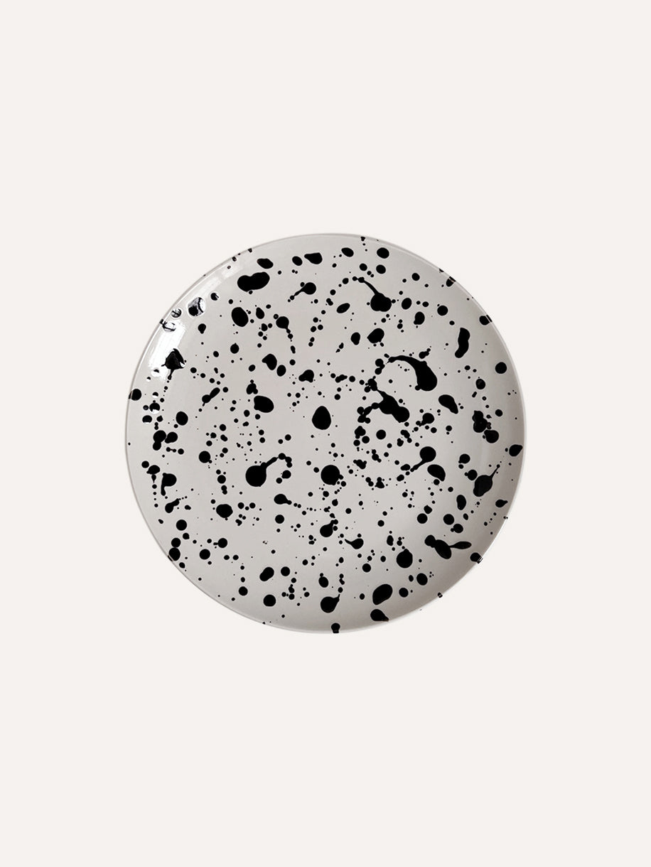 Splashed Ink Salad Plate