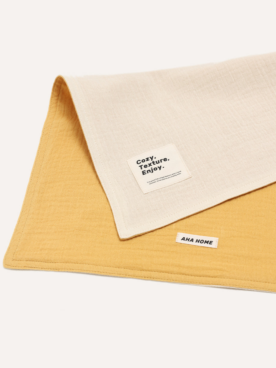 Double-side with dual color four-layer cotton absorbent rag