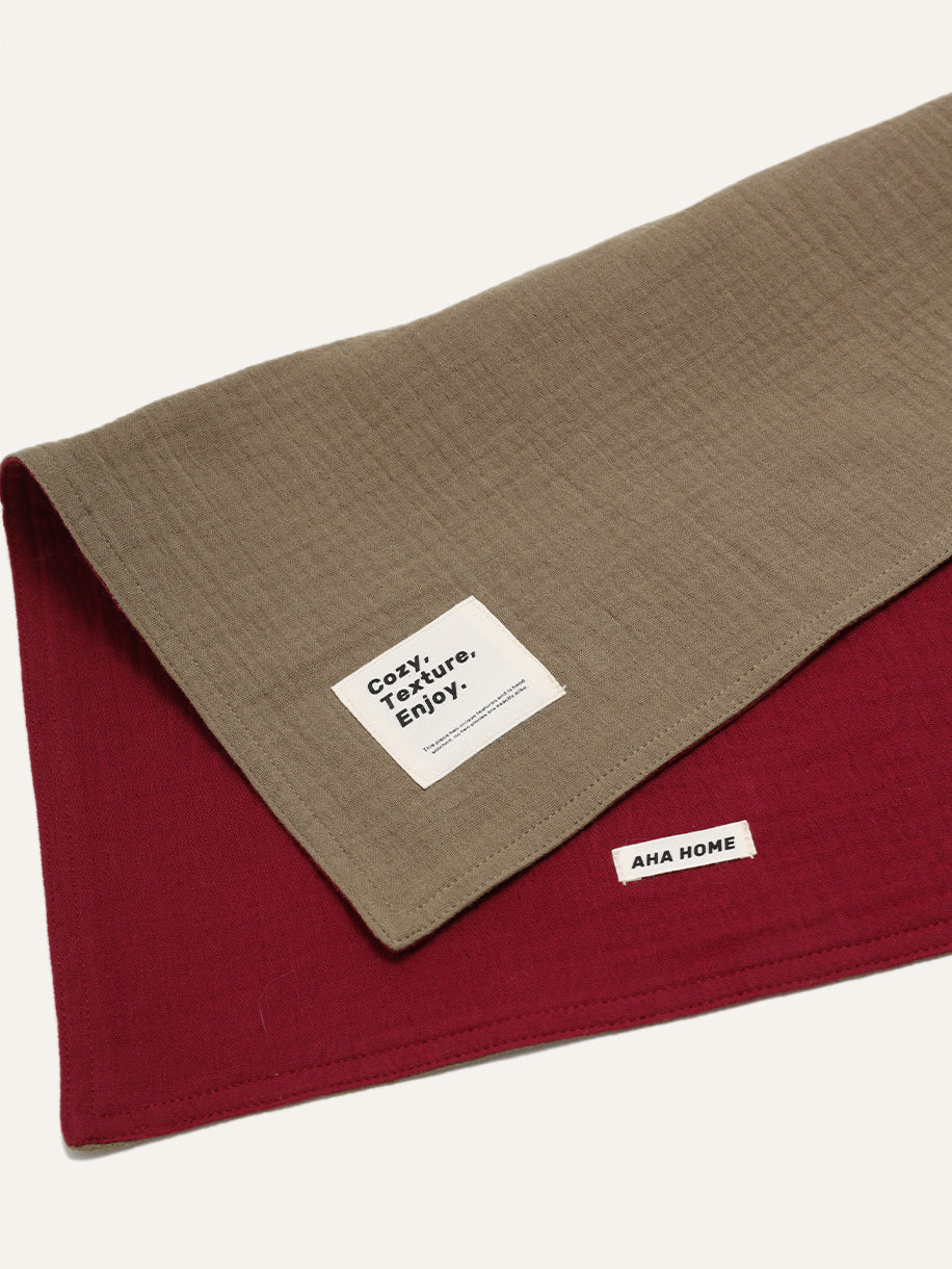 Double-side with dual color four-layer cotton absorbent rag