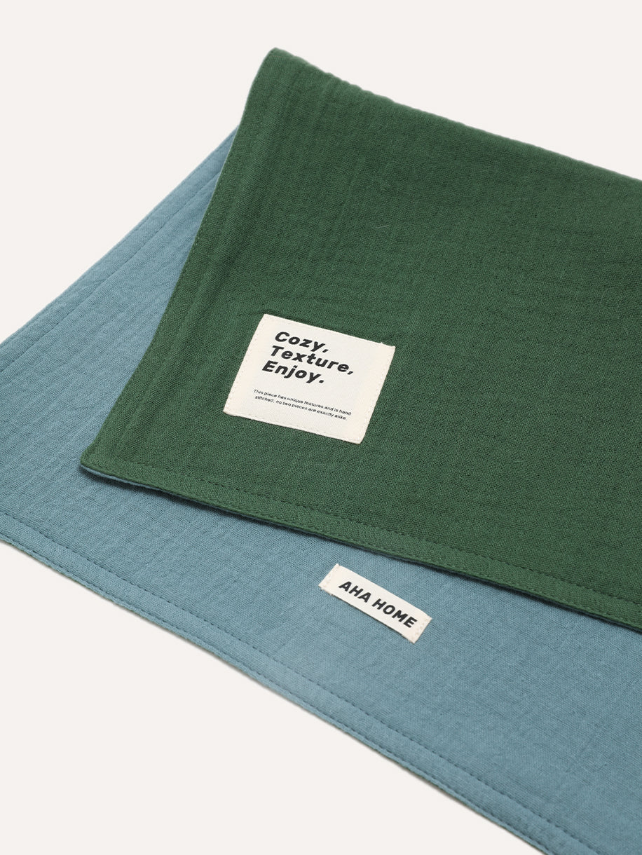 Double-side with dual color four-layer cotton absorbent rag