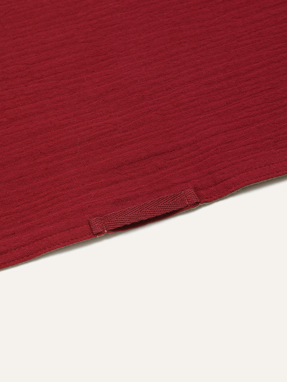 Double-side with dual color four-layer cotton absorbent rag