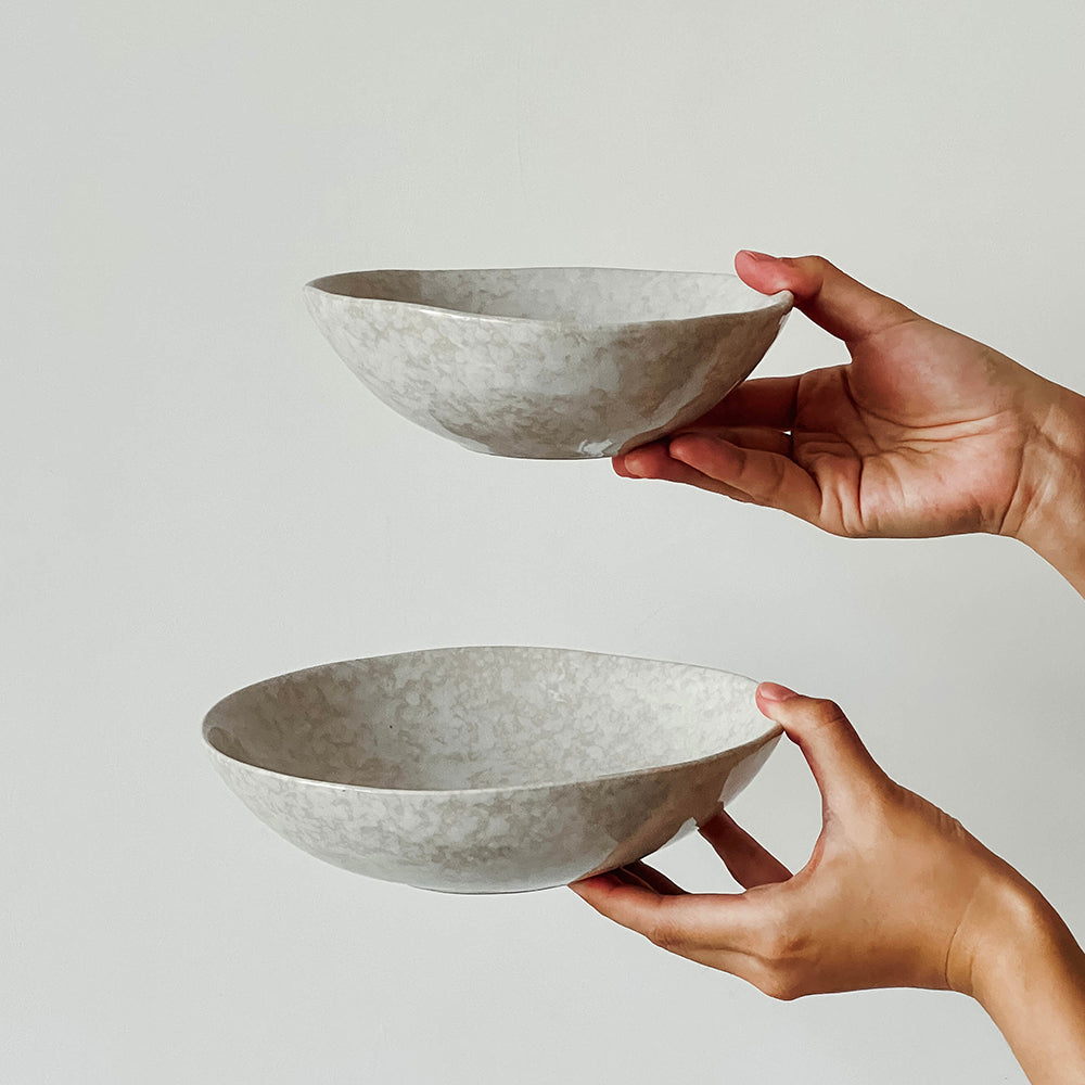 Snowflake Textured Glossy Salad Bowl