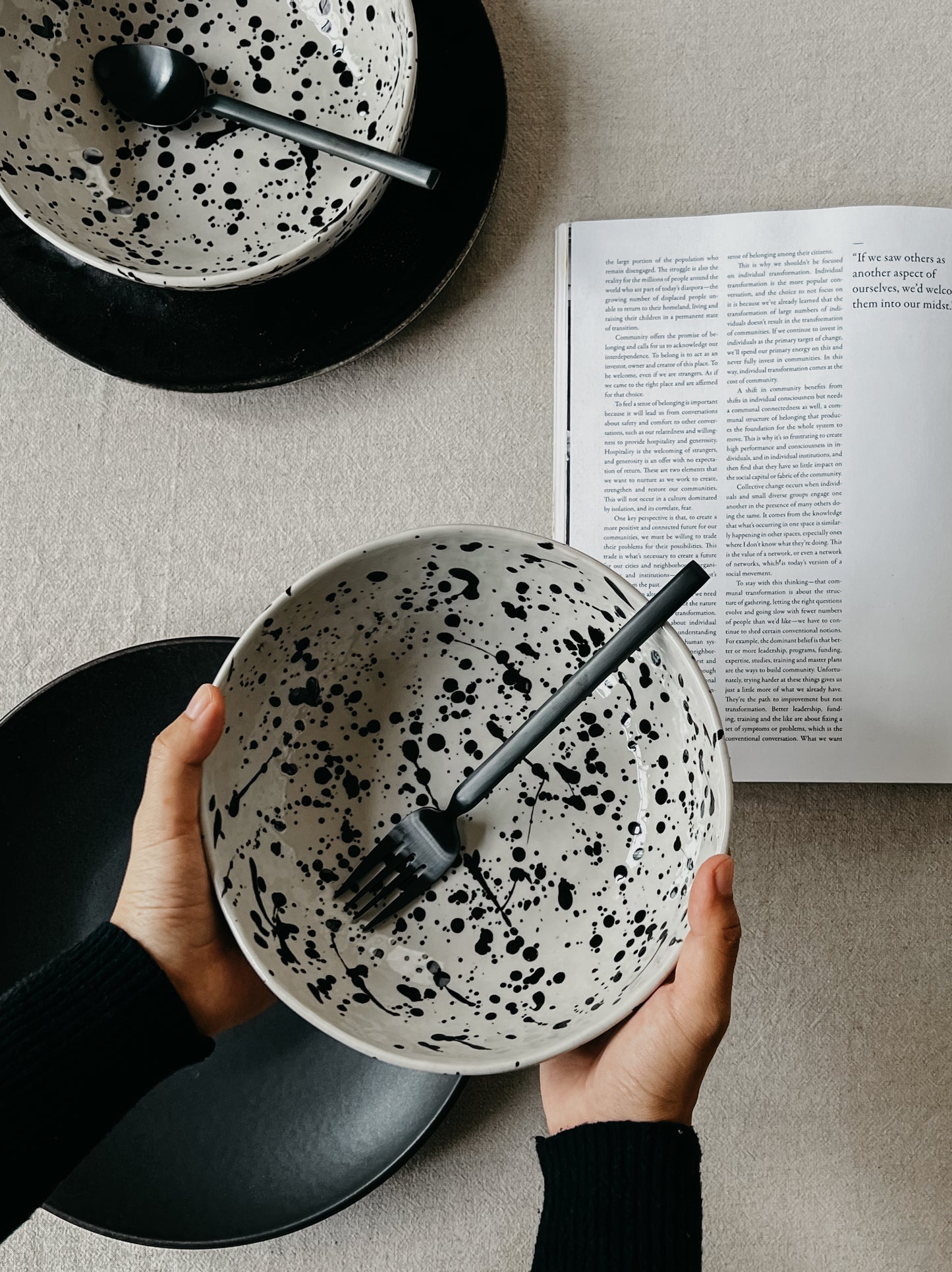 Splashed Ink Cereal Bowl