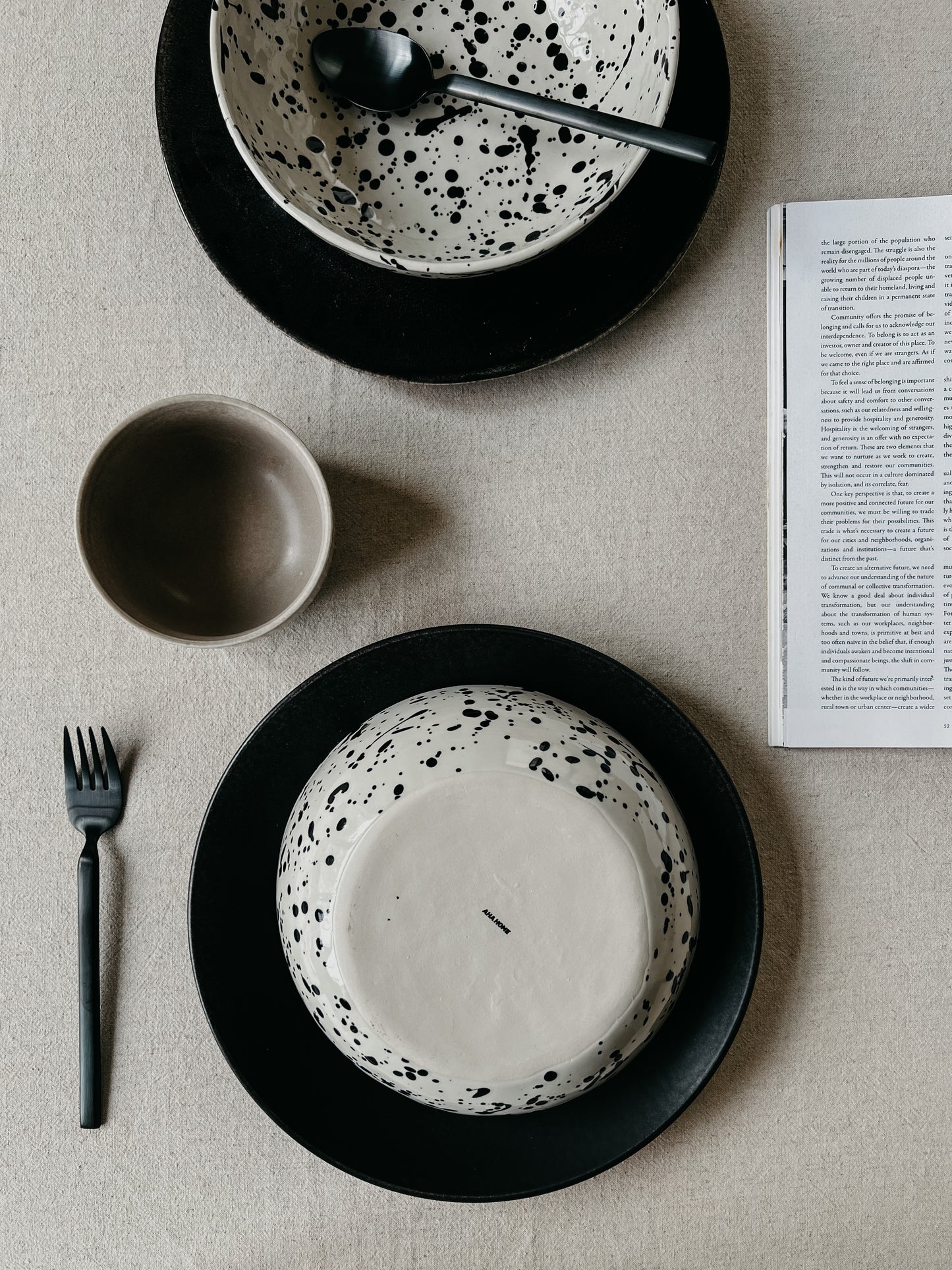 Splashed Ink Cereal Bowl