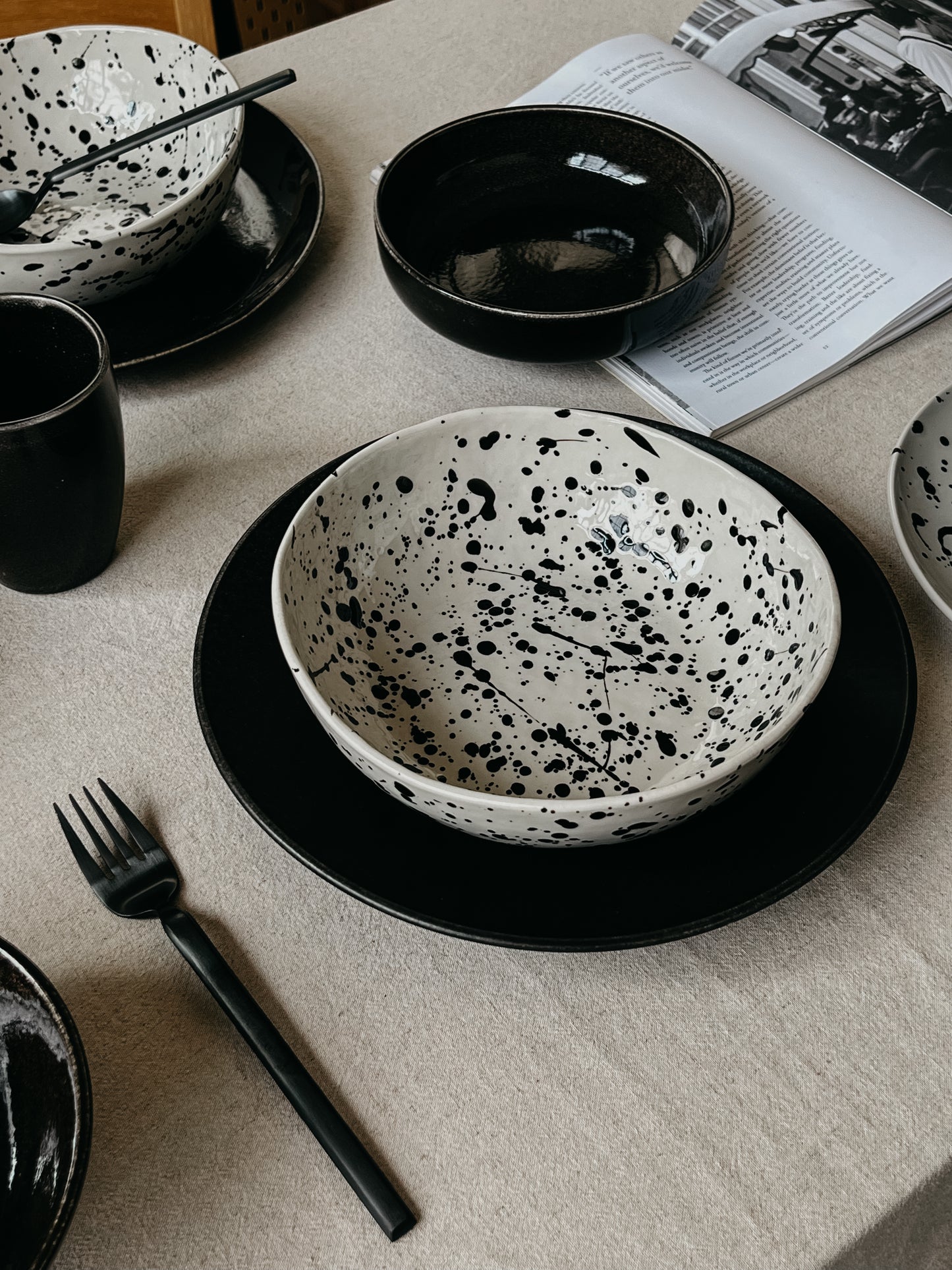 Splashed Ink Cereal Bowl