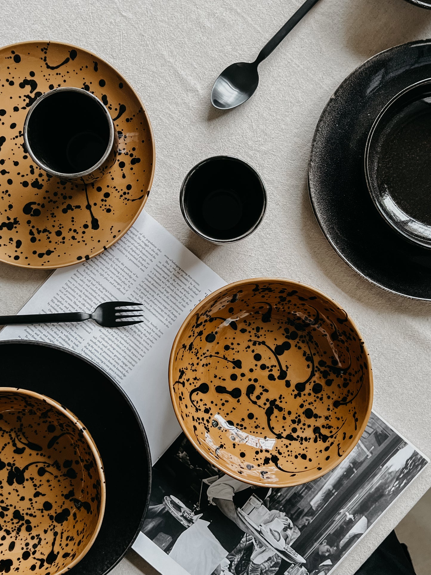 Splashed Ink Cereal Bowl