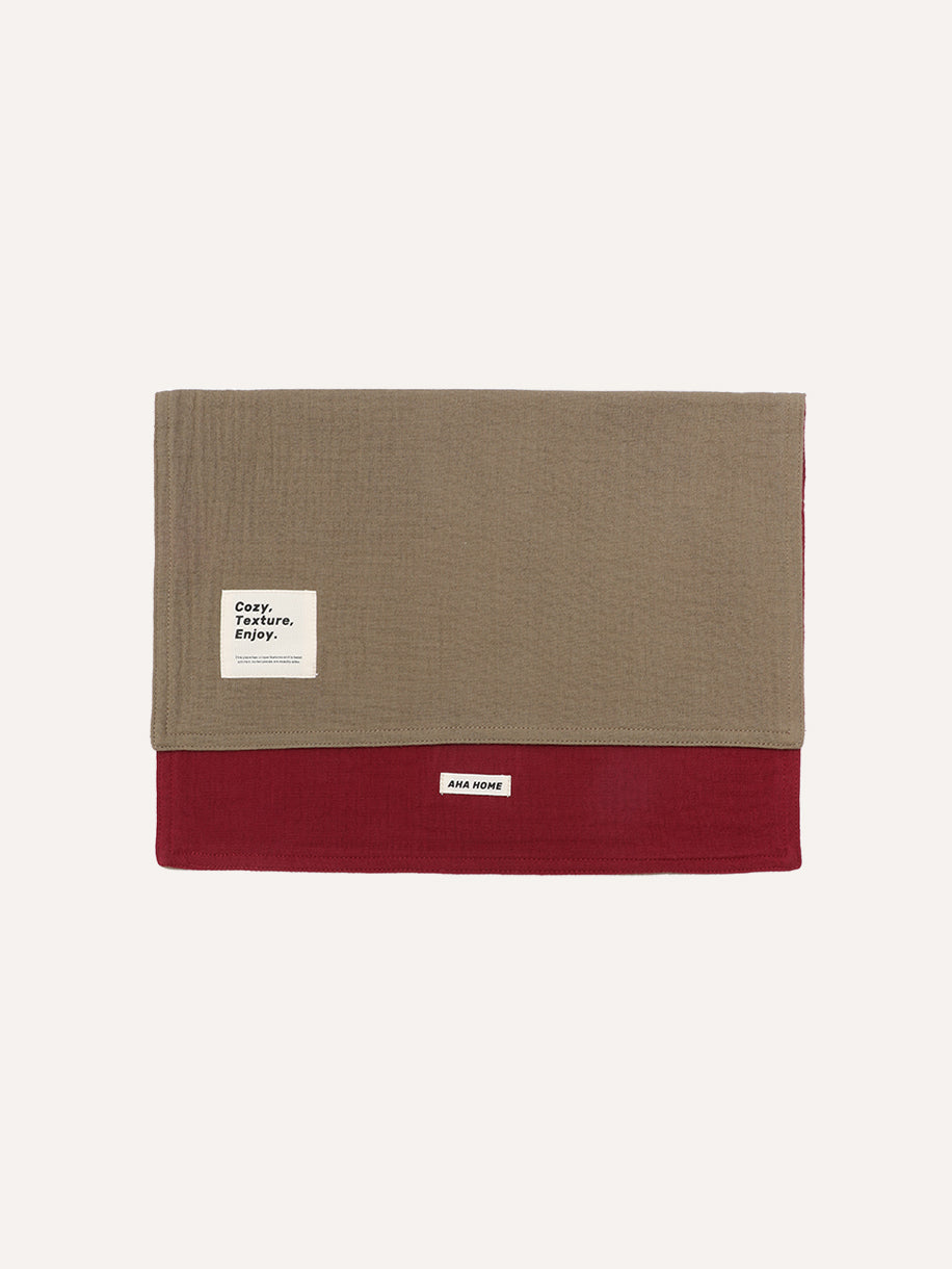 Double-side with dual color four-layer cotton absorbent rag