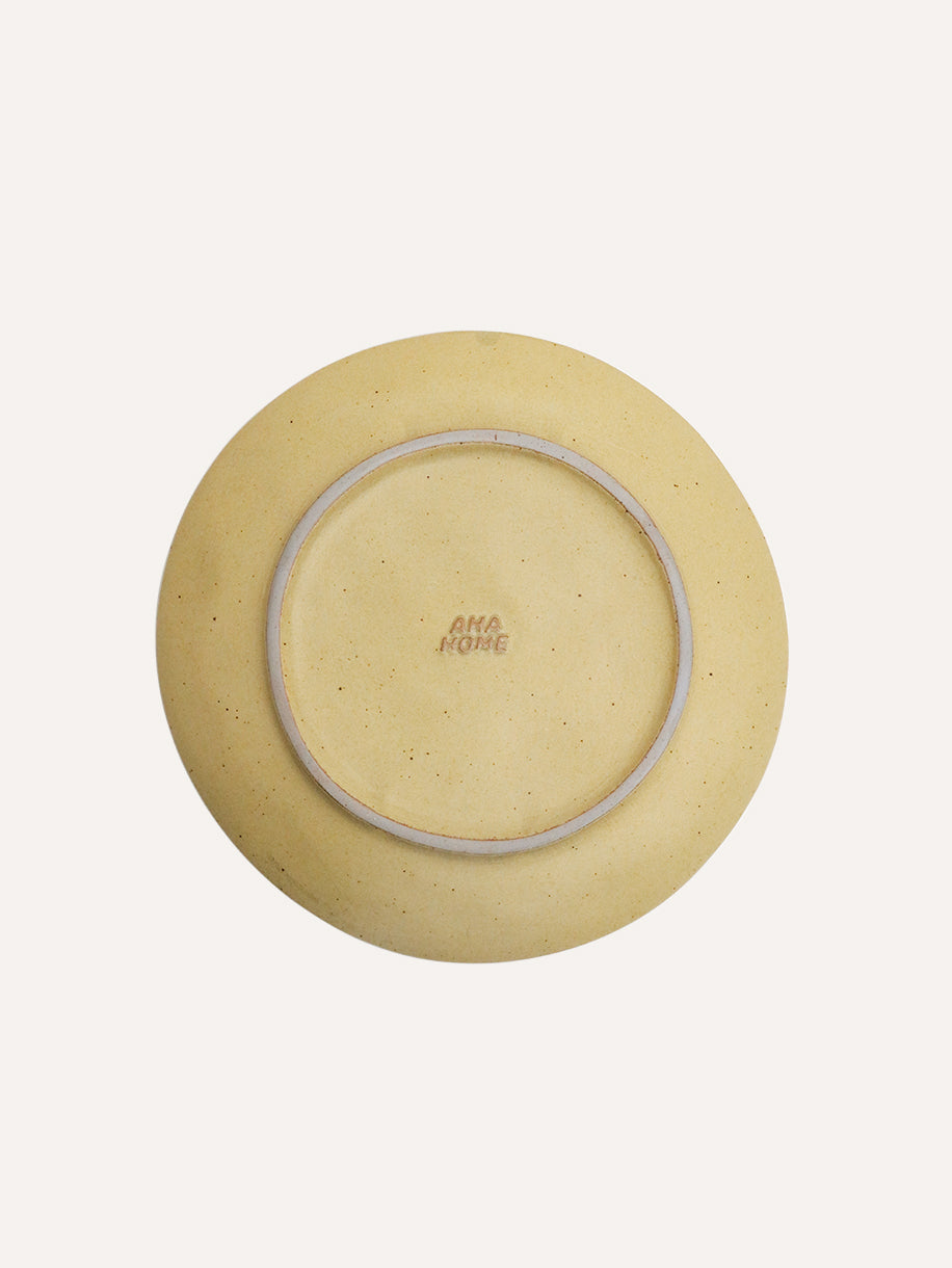 Yellow Irregular Dessert/lunch plate