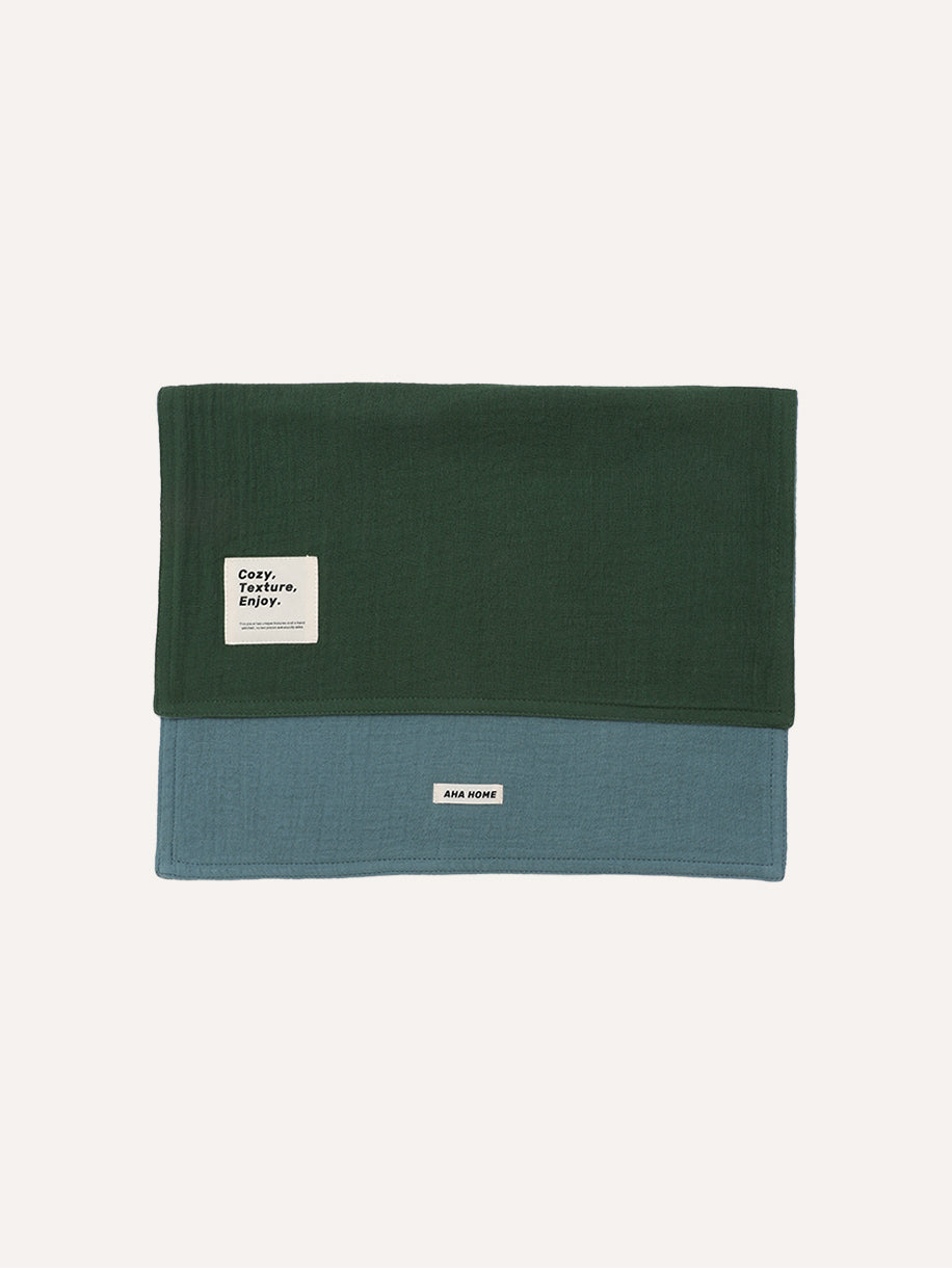 Double-side with dual color four-layer cotton absorbent rag