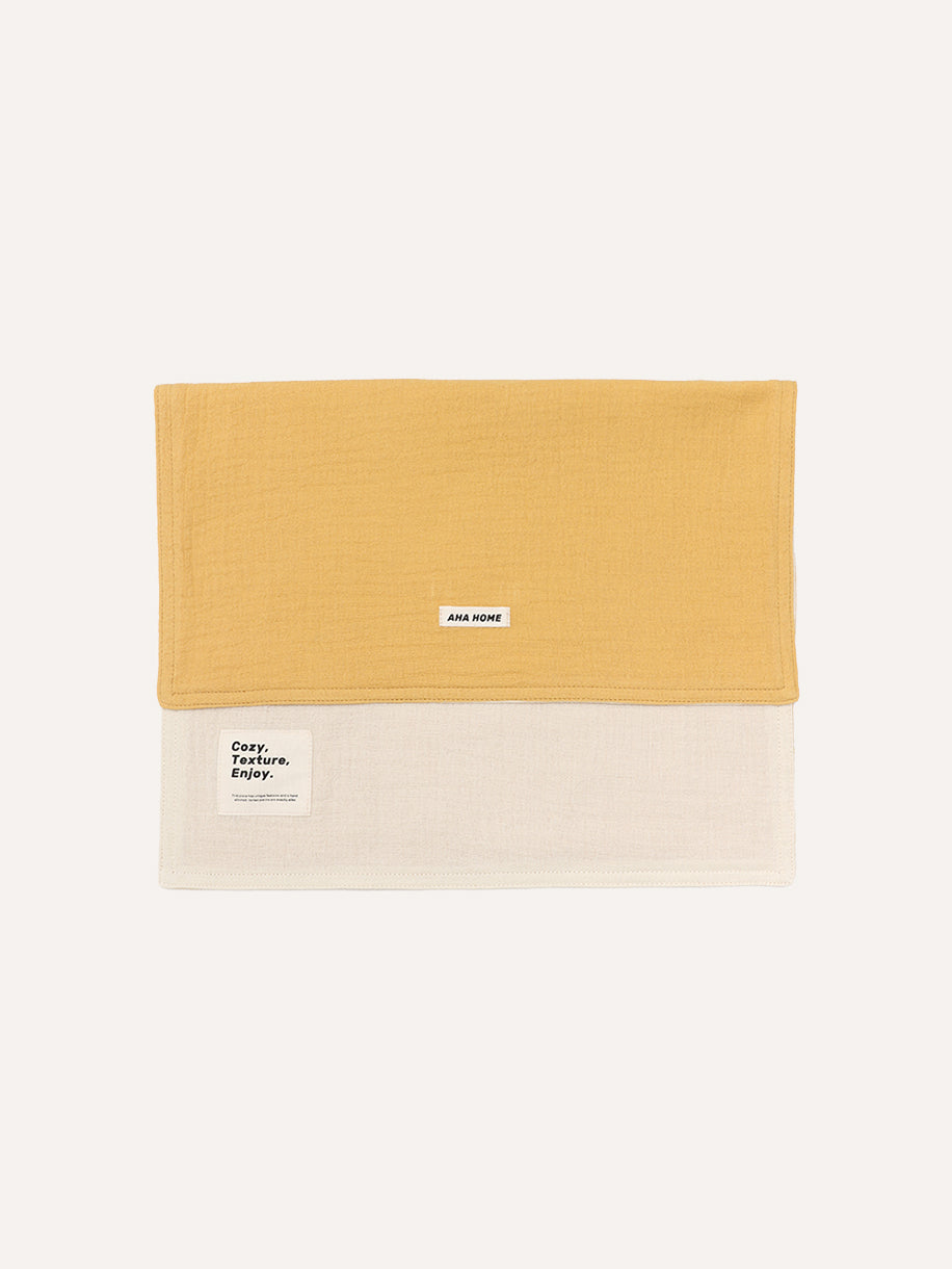 Double-side with dual color four-layer cotton absorbent rag