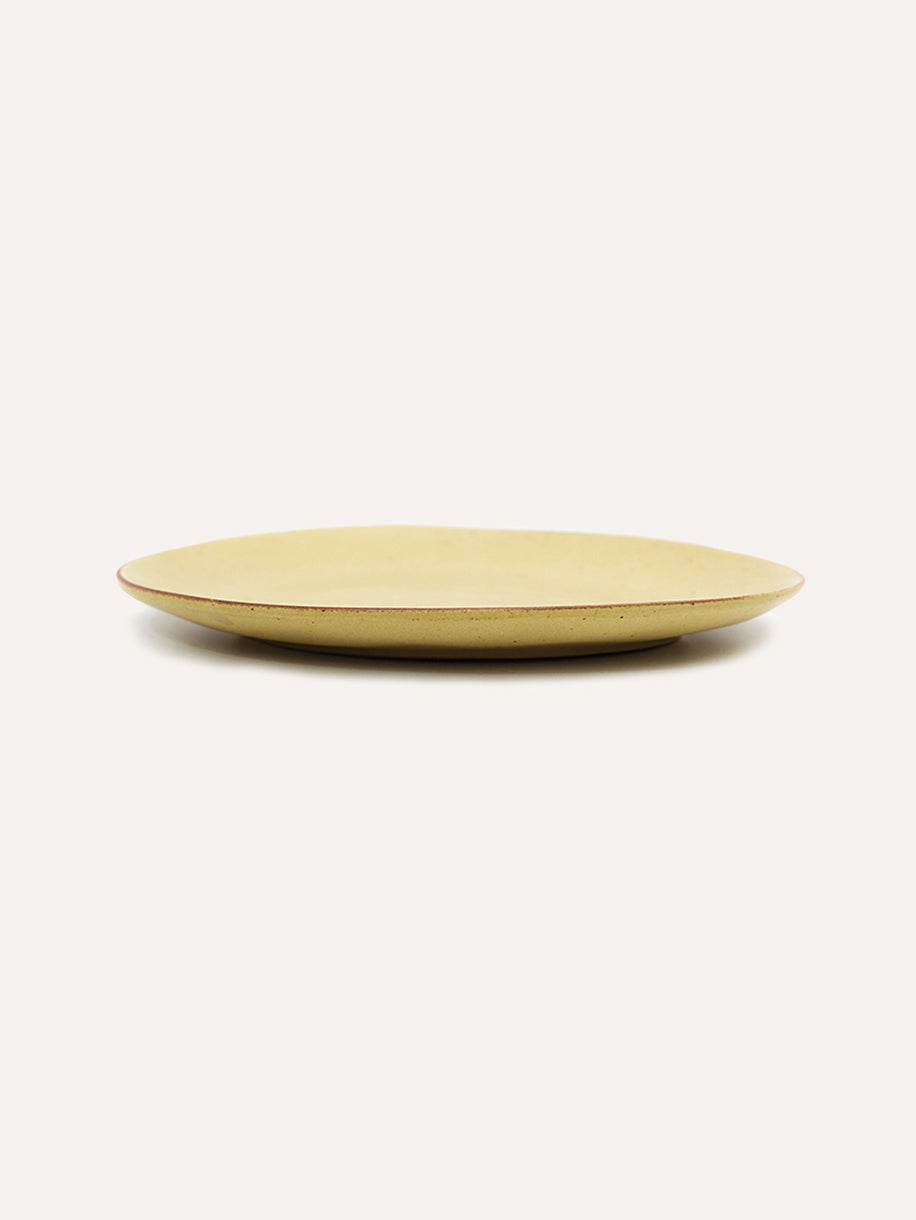 Yellow Irregular Dessert/lunch plate